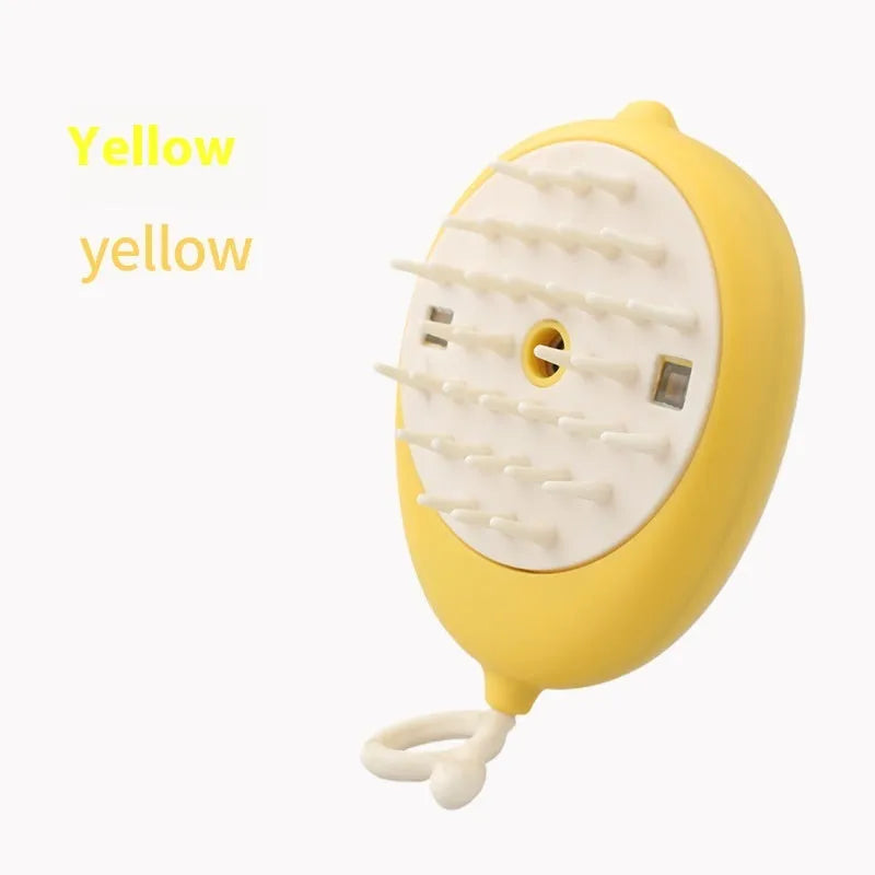 Pet comb spray brush for cat grooming in various colours and animal-themed designs