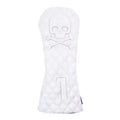 Black and white waterproof PU protective cover for golf wooden poles and clubs.