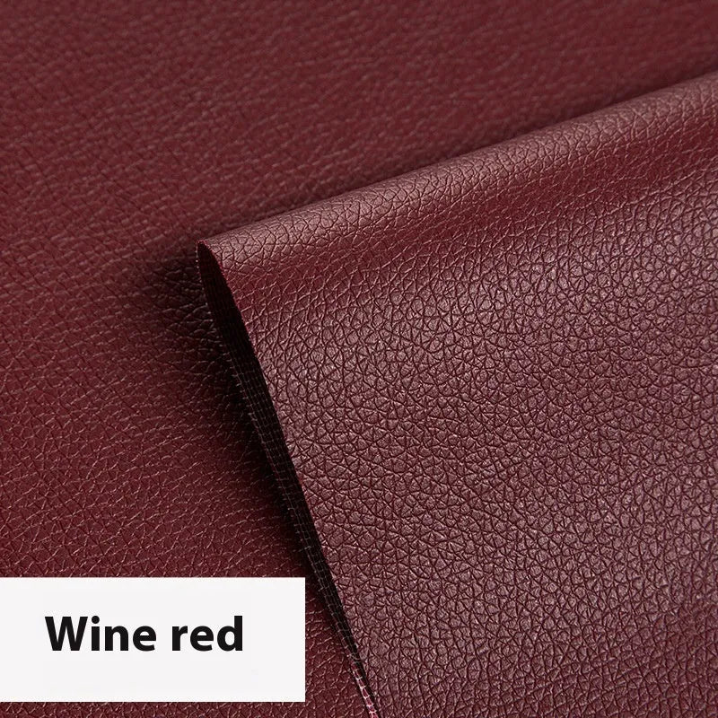 Self-adhesive PVC leather repair patch 50x138cm 0.5mm thick for sofa and car seat renovation
