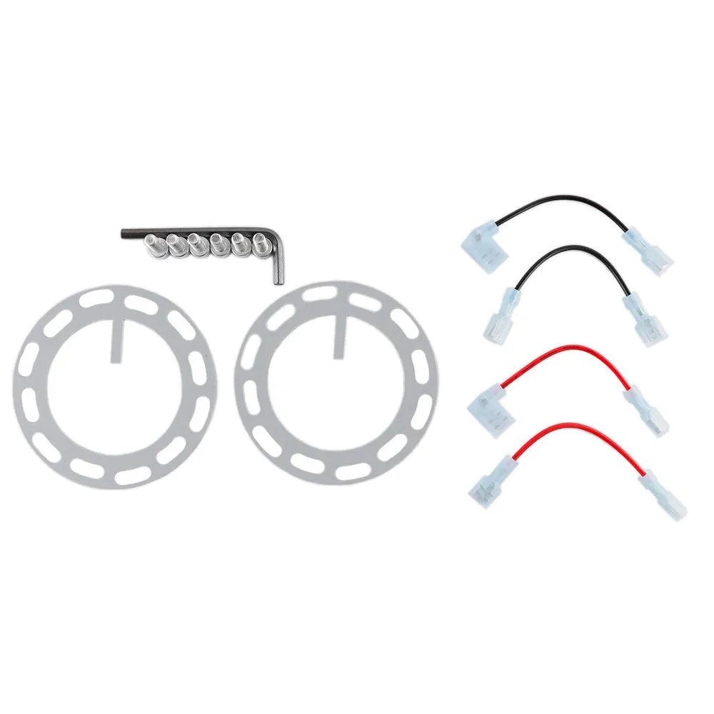 Colourful aluminium quick-release steering wheel hub adapter for car modifications