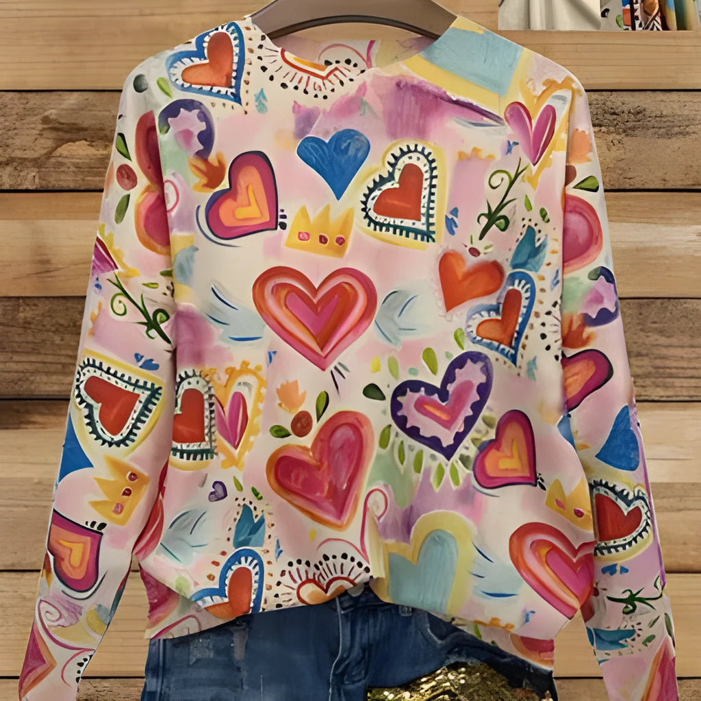 Digital printed loose fit top with lapel collar in polyester fabric available sizes S to 5XL
