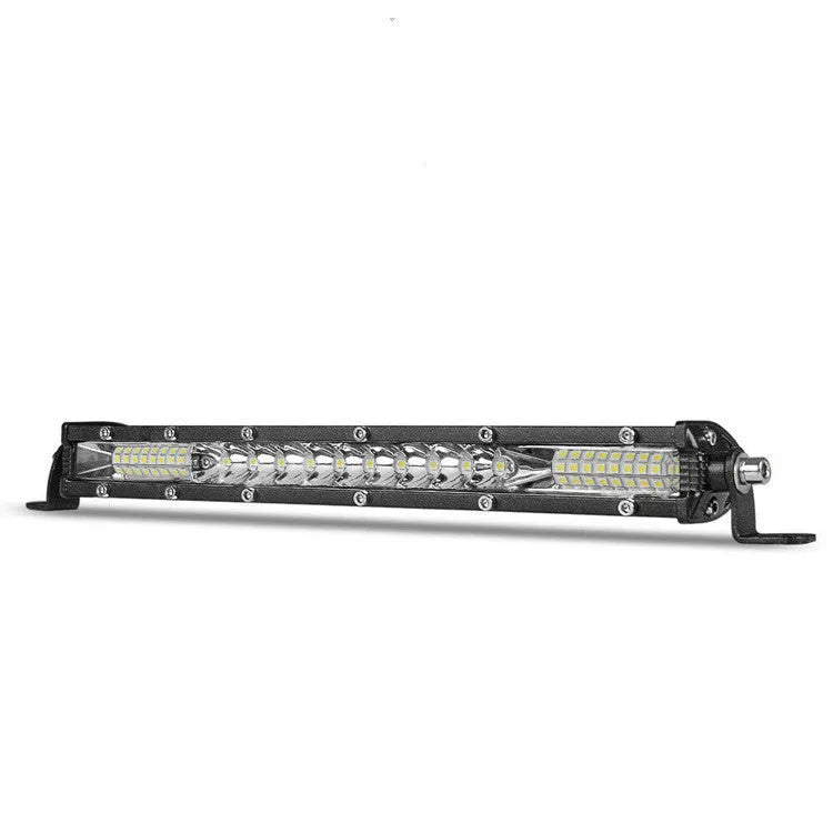 White aluminium alloy ultra-thin LED strip light for car roof or bumper in three length options.