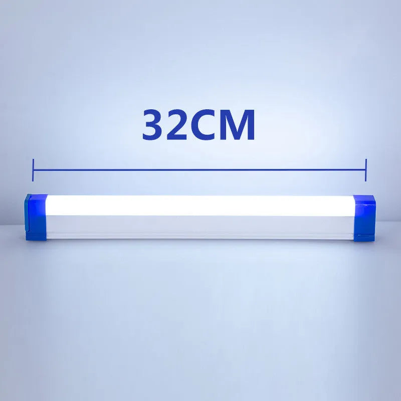 Rechargeable LED tube light stick in blue and purple colours with dimmable RGB lighting
