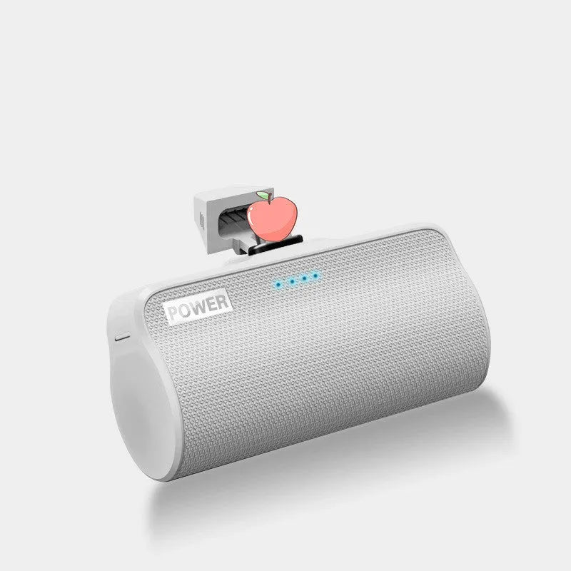 Universal 3000mAh power bank in black, green, pink and white colours for Android and iPhone charging