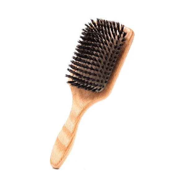 Whole pig hair nanzhu air cushion comb with bamboo body and natural bristles