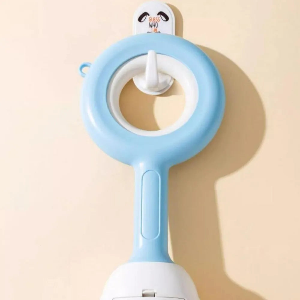 White blue pet pooper scooper with cloud shape jaw design for dog and cat waste cleanup