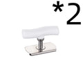 Adjustable jar opener stainless steel with collapsible body, white colour, 8.5x6 cm compact kitchen tool