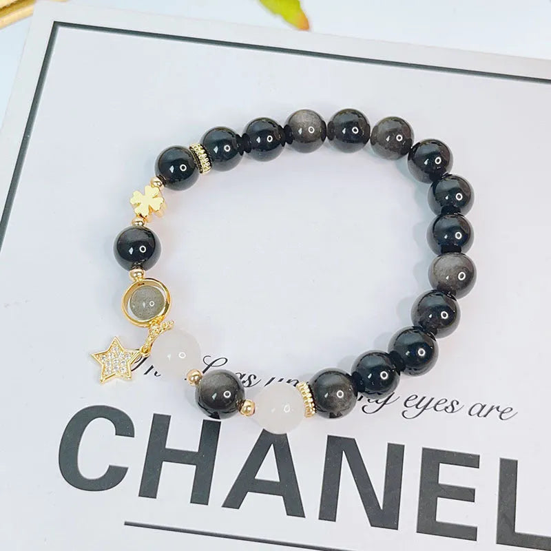 Silverstone bracelet for women with electroplated finish showing Flowers, Love, and Star design options.