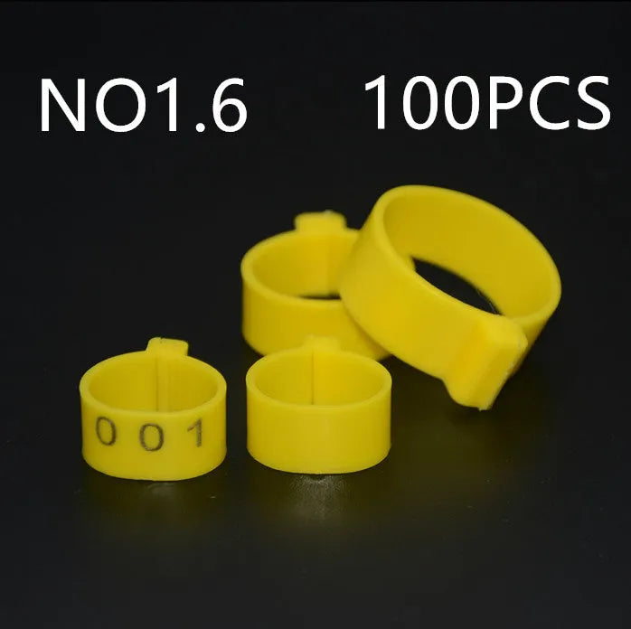100 PCS chicken foot ring O-ring sealing washers in blue, green, purple, red, white, yellow colours