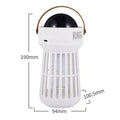 2 in 1 electric mosquito killer lamp with star ceiling projection, white ABS shell, USB charging, for indoor and outdoor use