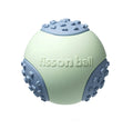Green and pink 64mm durable rolling ball dog toy for small medium large dogs