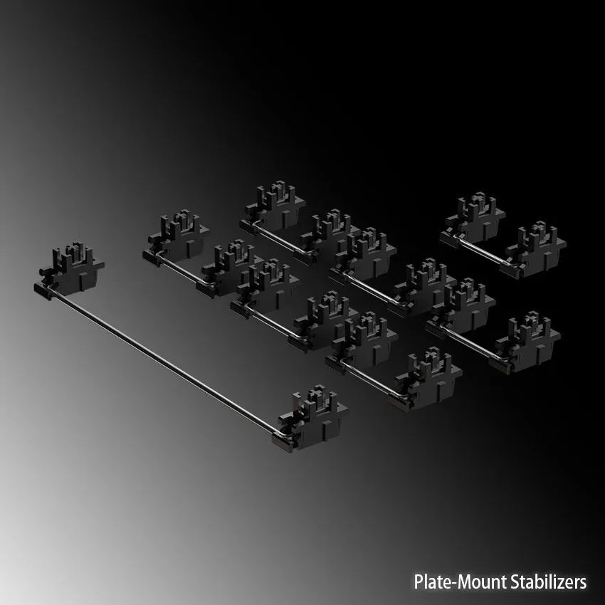 Keyboard accessories kit with 4.3-inch screen in black or milky white with satellite axis options