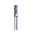 Carbide milling cutter with spiral cutting edge and straight shank in multiple diameter sizes