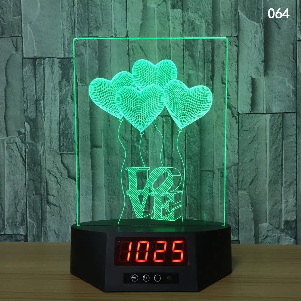 3D glowing electronic dolphin night light with remote control on table