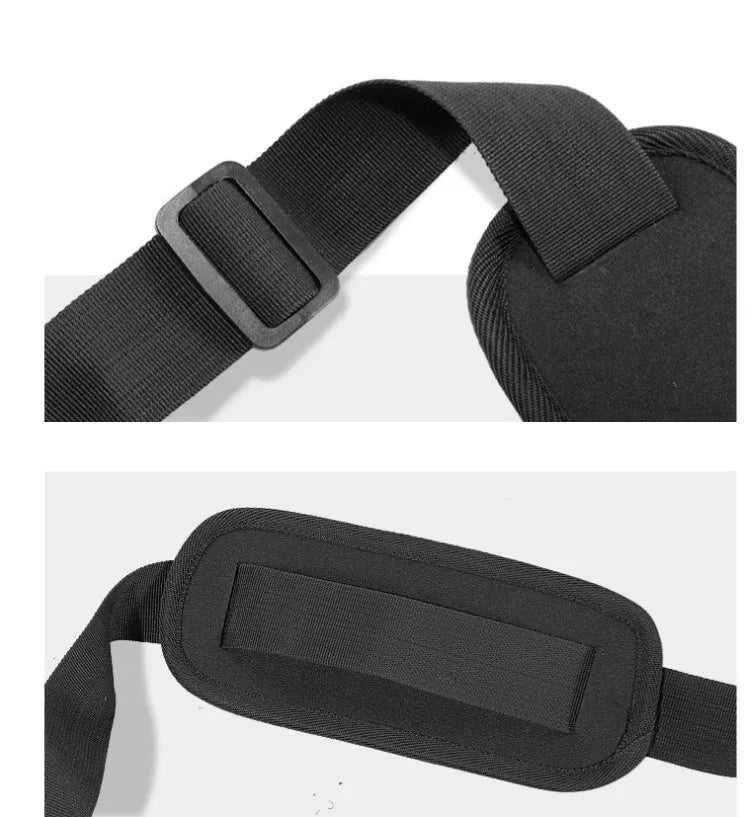 LARASTAR Arm Blaster Pro biceps support plate 58cm aluminium black on gym floor with barbell