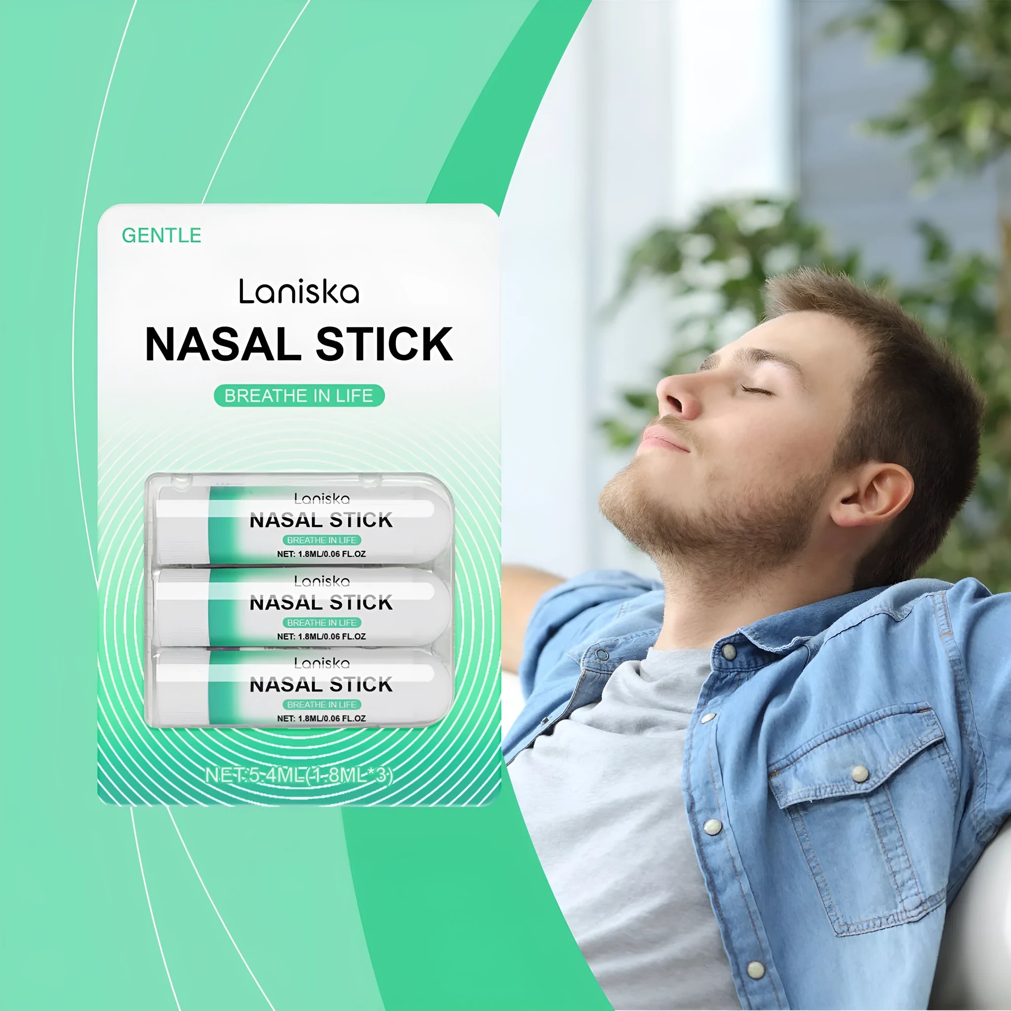Mint Cool Nose Soothing Suit set of three 1.8ml nose sprays with menthol and spearmint