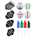 Golf putter alignment scriber tool set with plastic scribers and drawing pens for practice putting greens