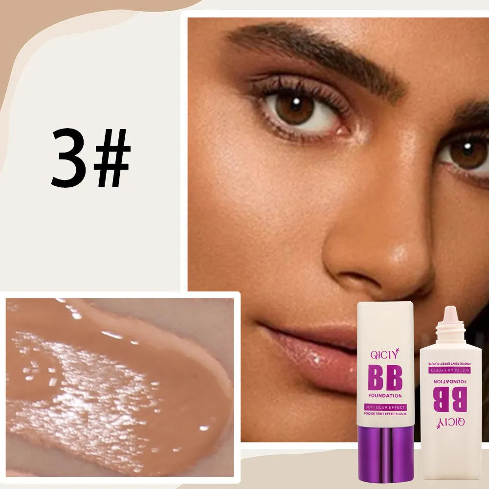 Feeding bottle BB cream liquid foundation concealer in 10 colour shades for brightening and repair