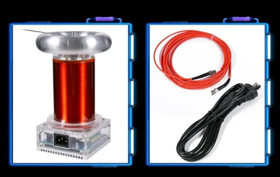 SSTC music Tesla coil driver board unit with connections for power, audio, and controller.
