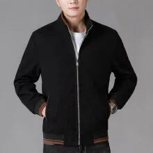 Men's sport style autumn fleece jacket in grey colour with size stick pockets