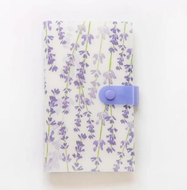 Business card holder book PVC PP 190mm x 120mm with smile logo and protective shell