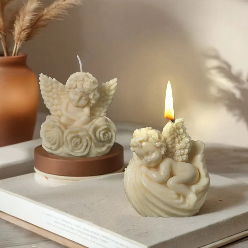 Silicone candle soap mold in irregular shape with modern simplicity style, OPP packed