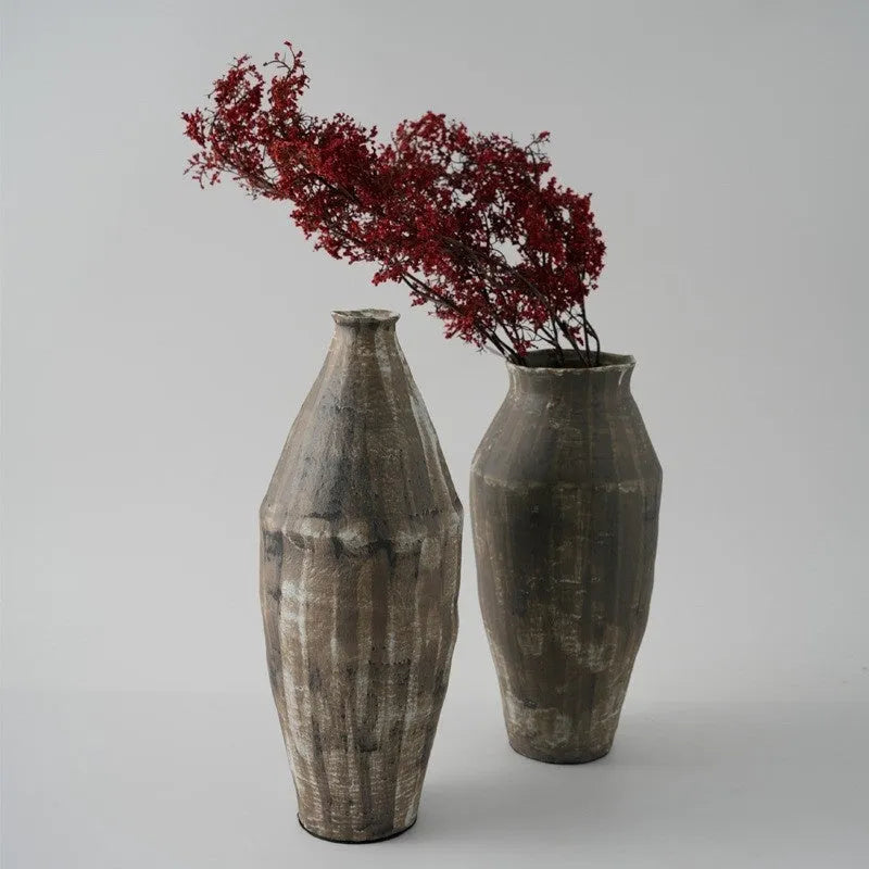Hand-painted New Chinese style white porcelain ceramic vase in multiple sizes for home decor