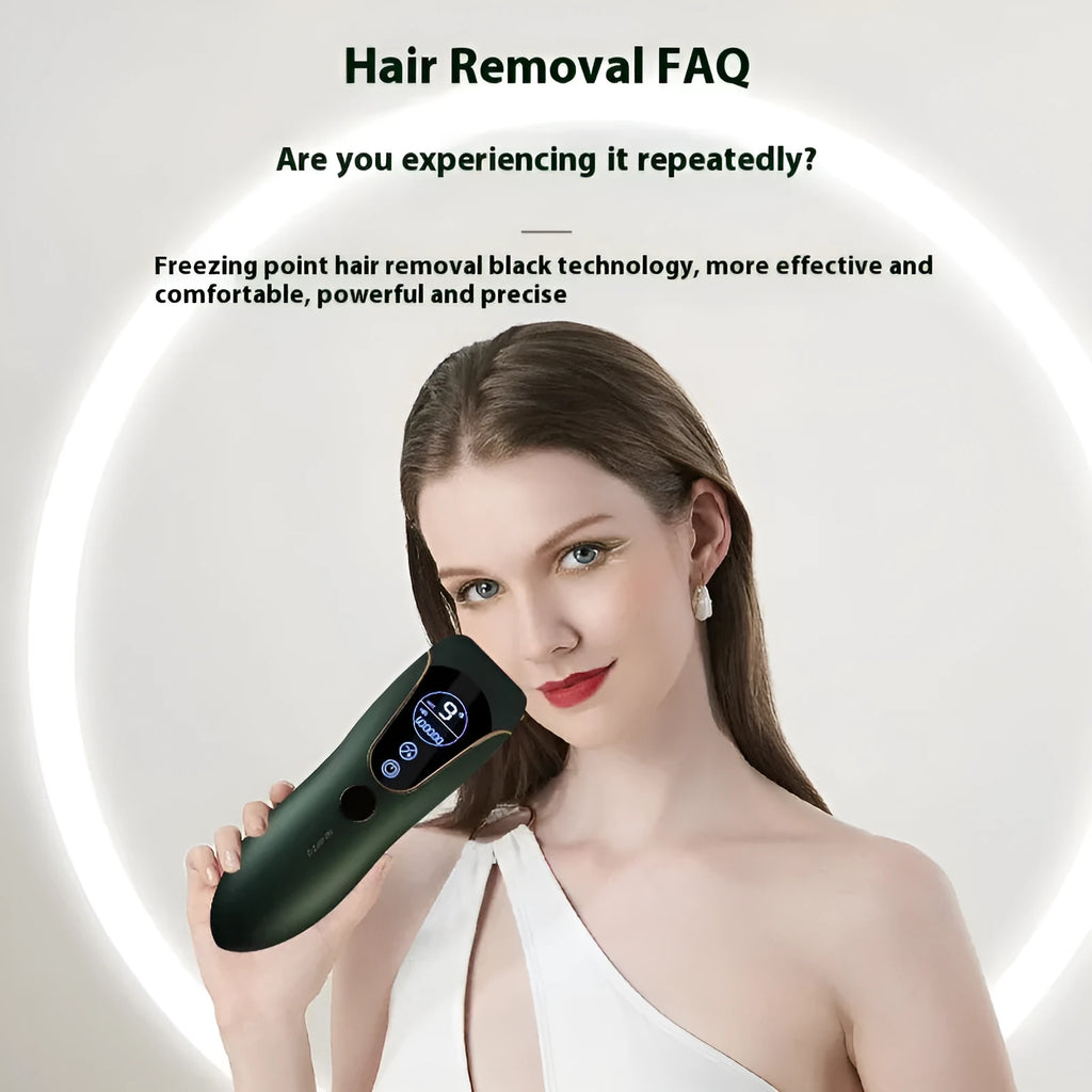 Sundial hair removal device for body, face and private areas in green, pink or white colours