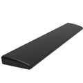 Ergonomic keyboard wrist rest with memory foam cushioning in black colour for 104-key keyboards