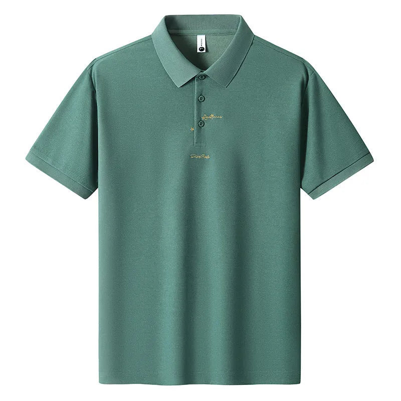 Men's cotton casual t-shirt in loose fit with short sleeves showing colour options