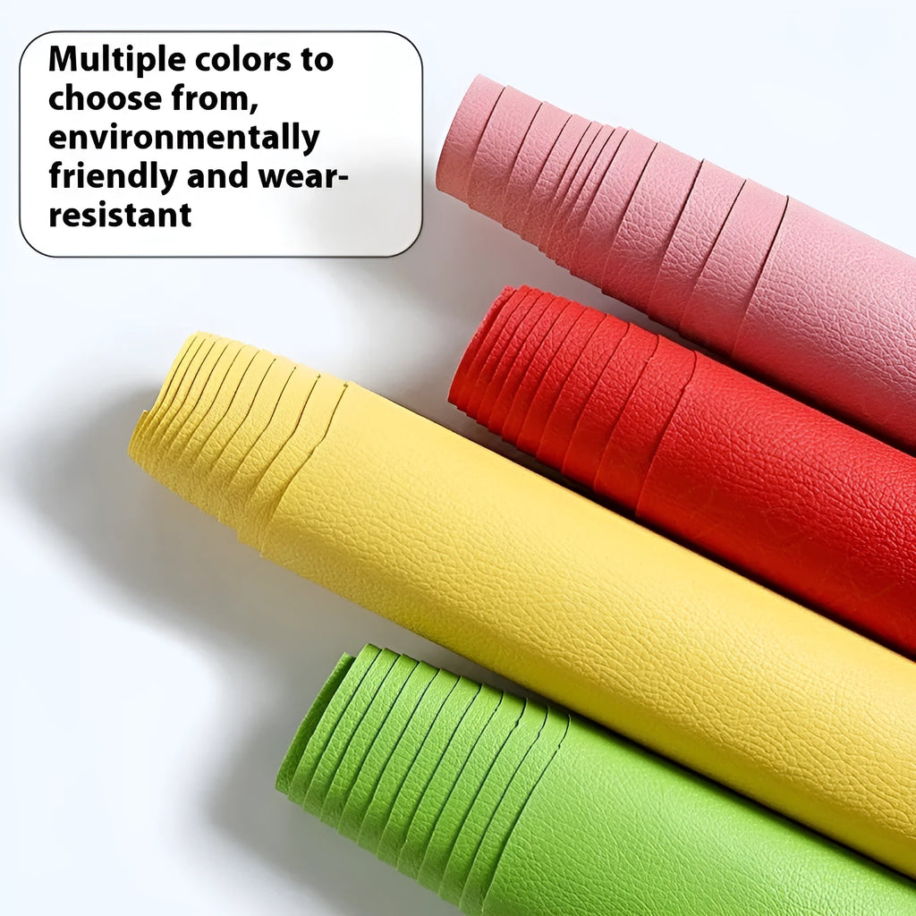 Self-adhesive PVC leather repair patch 50x138cm 0.5mm thick for sofa and car seat renovation