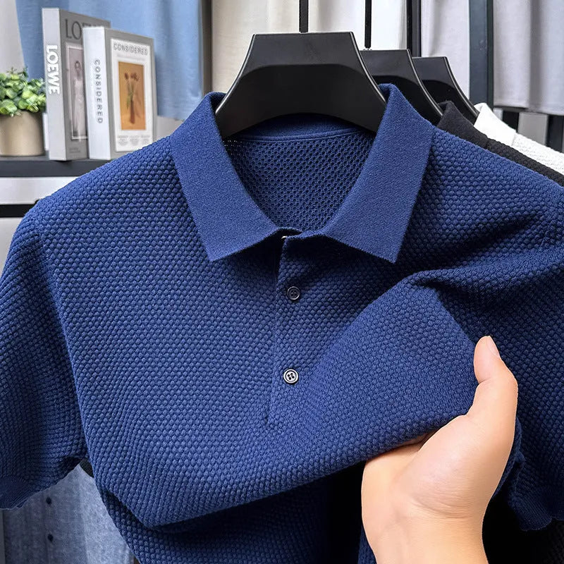 Men's loose fit cotton short sleeve pullover sweater in various colours and sizes