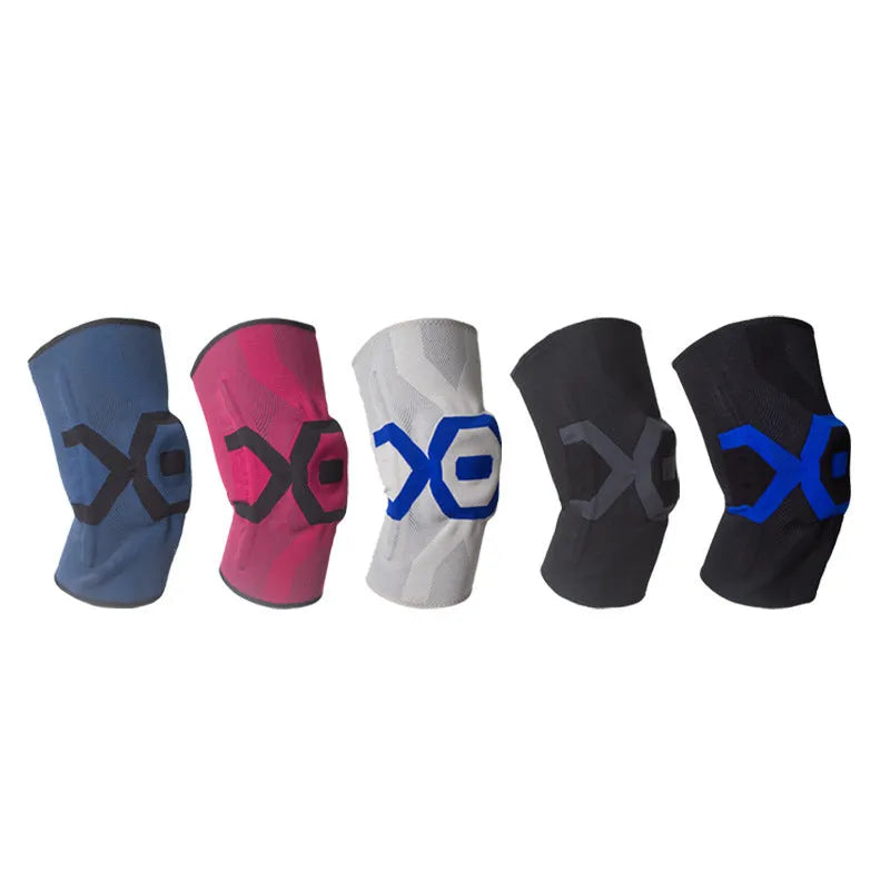 Men's silicone knee pad for sports protection in a two-tone colour option.