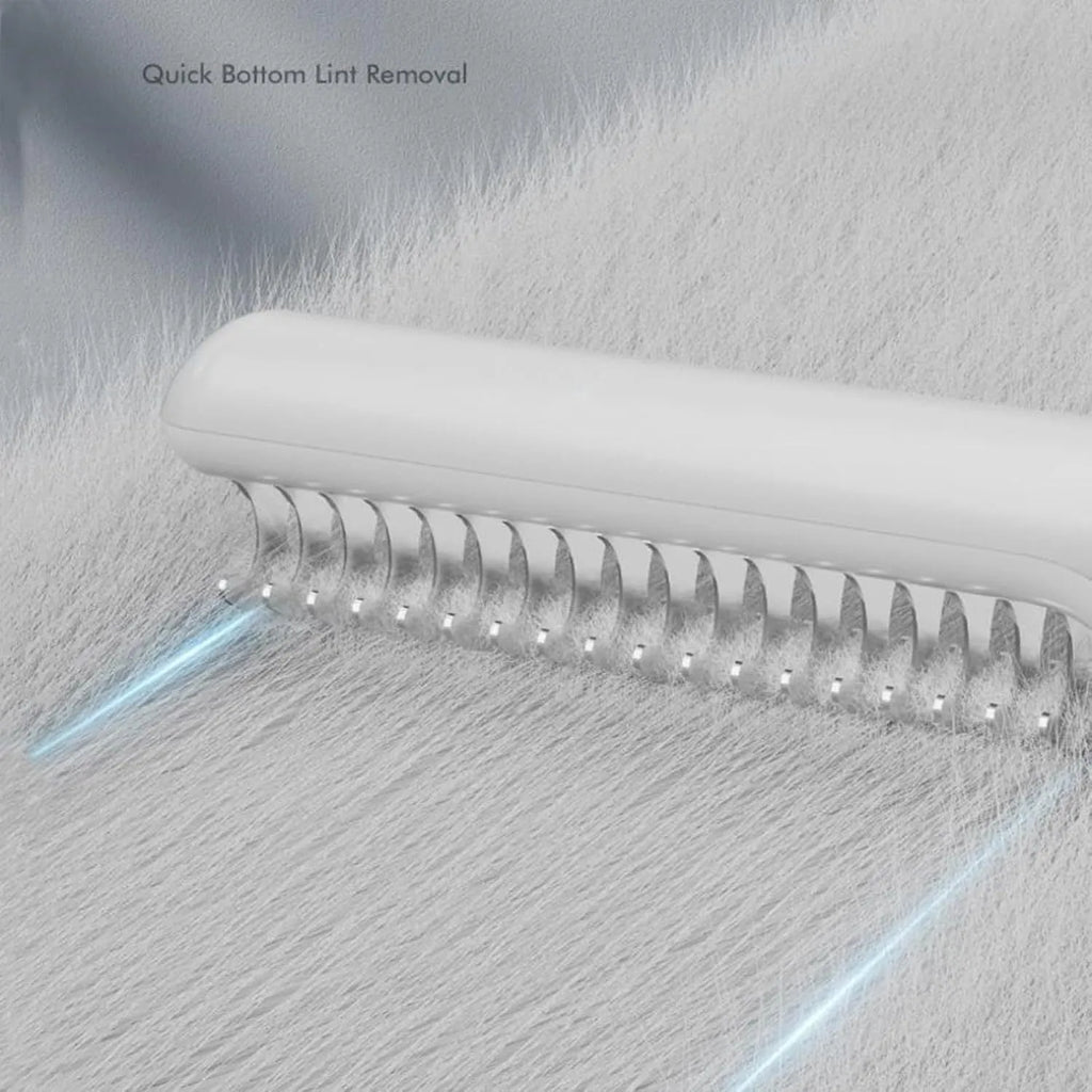 Stainless steel pet dematting comb with user-friendly handle for removing knots and mats from dog hair
