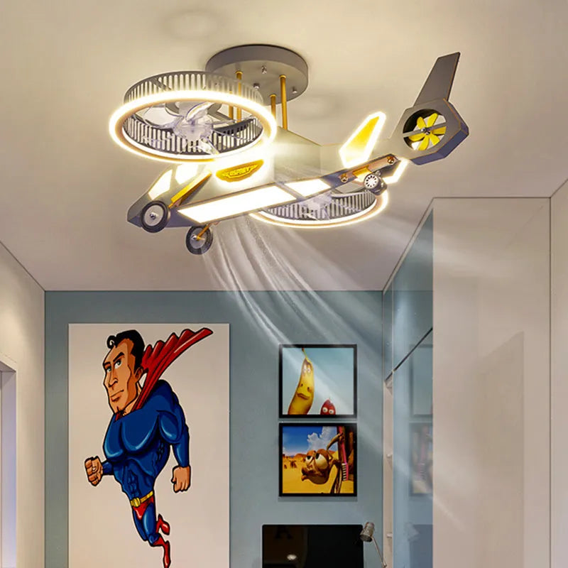 Simple modern aluminium boy bedroom ceiling lamp with avatar scorpion light source and stepless dimming control