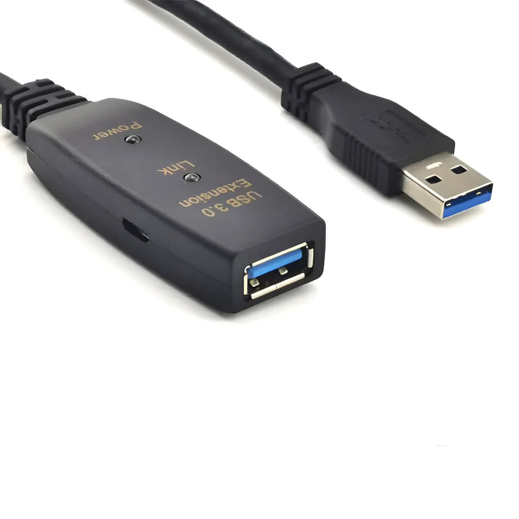 USB extension cable for conference camera and electronic whiteboard, oxygen-free copper, injection moulded, 5m-20m lengths