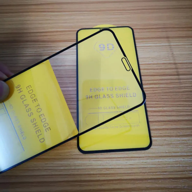 Black tempered glass screen protector for Xiaomi 10 Lite, 11 Lite, and 11T Pro phones