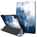 iPad Pro anti-drop protective case with magnetic pen slot and adjustable stand in simple style