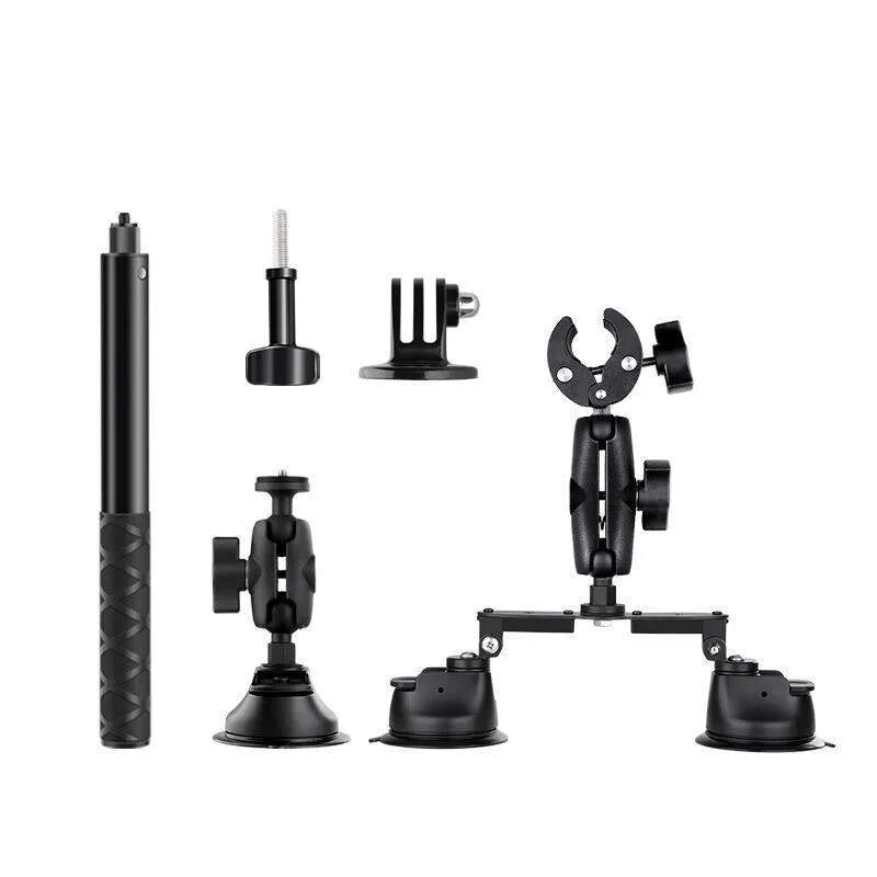 Insta360 suction cup fixed bracket with 1.2m extension rod in nylon and alloy