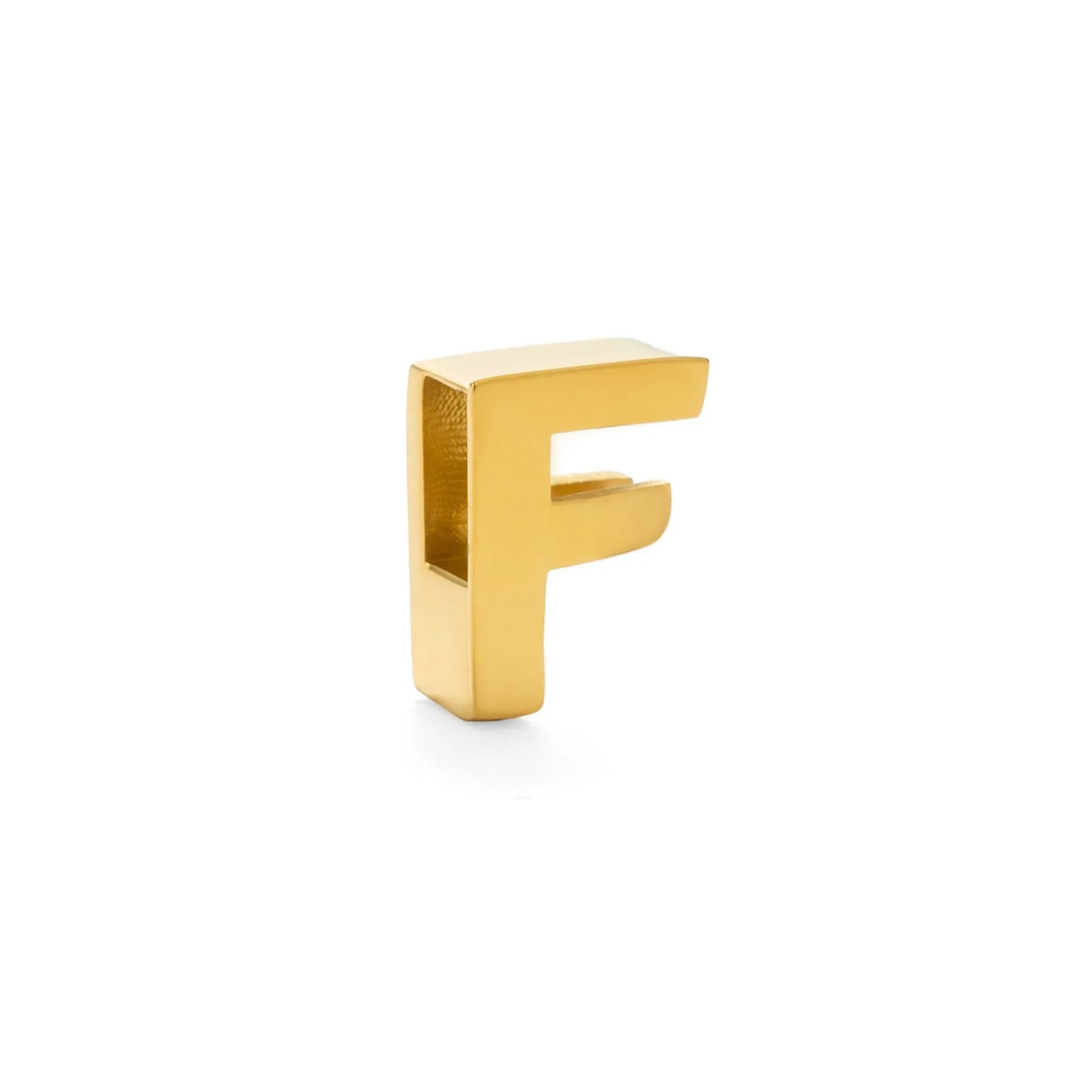 Gold electroplated titanium steel necklace with the letter 'A' pendant on a 40.5cm chain.