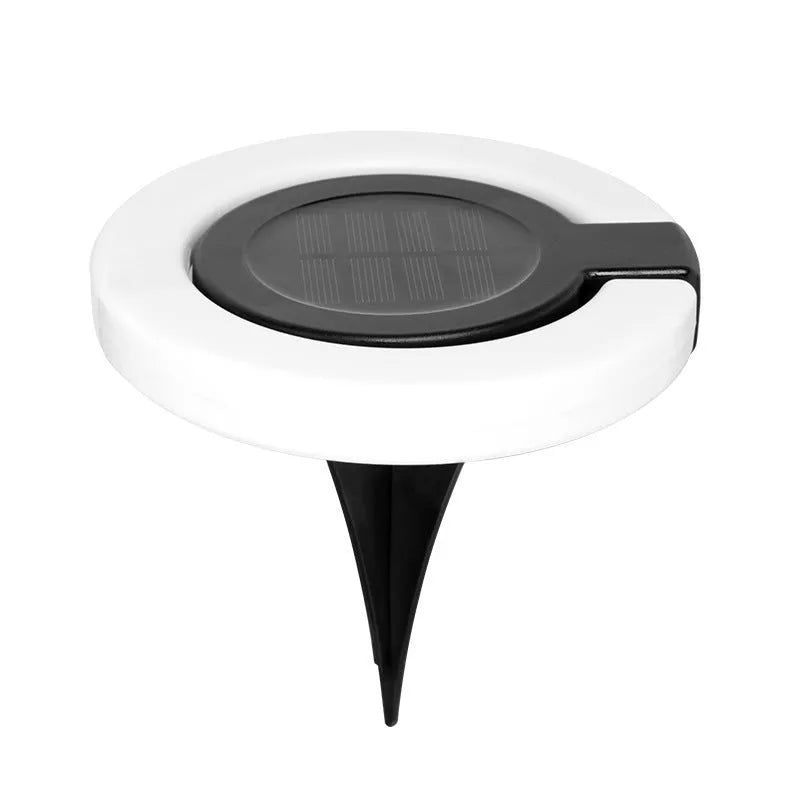 Long, rectangular solar underground light for outdoor floor or wall mounting