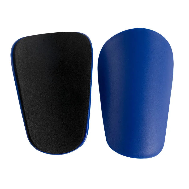 PU mini shin guards in black, white, red, and dream blue colours with S and XS sizing codes
