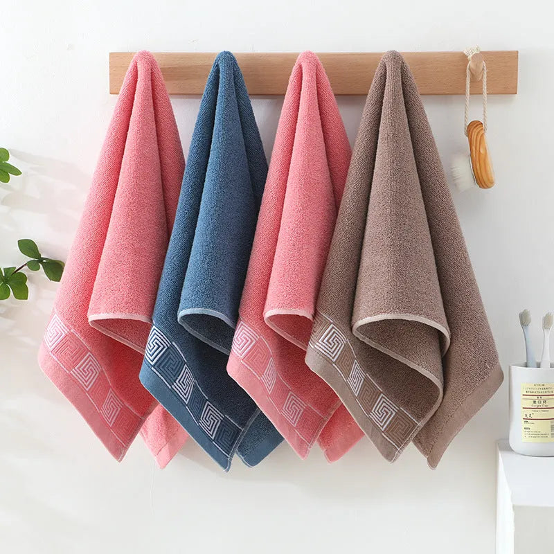 Gaoyang thickened pure cotton towel individually packaged, 35x75cm, in pink colour for home face washing