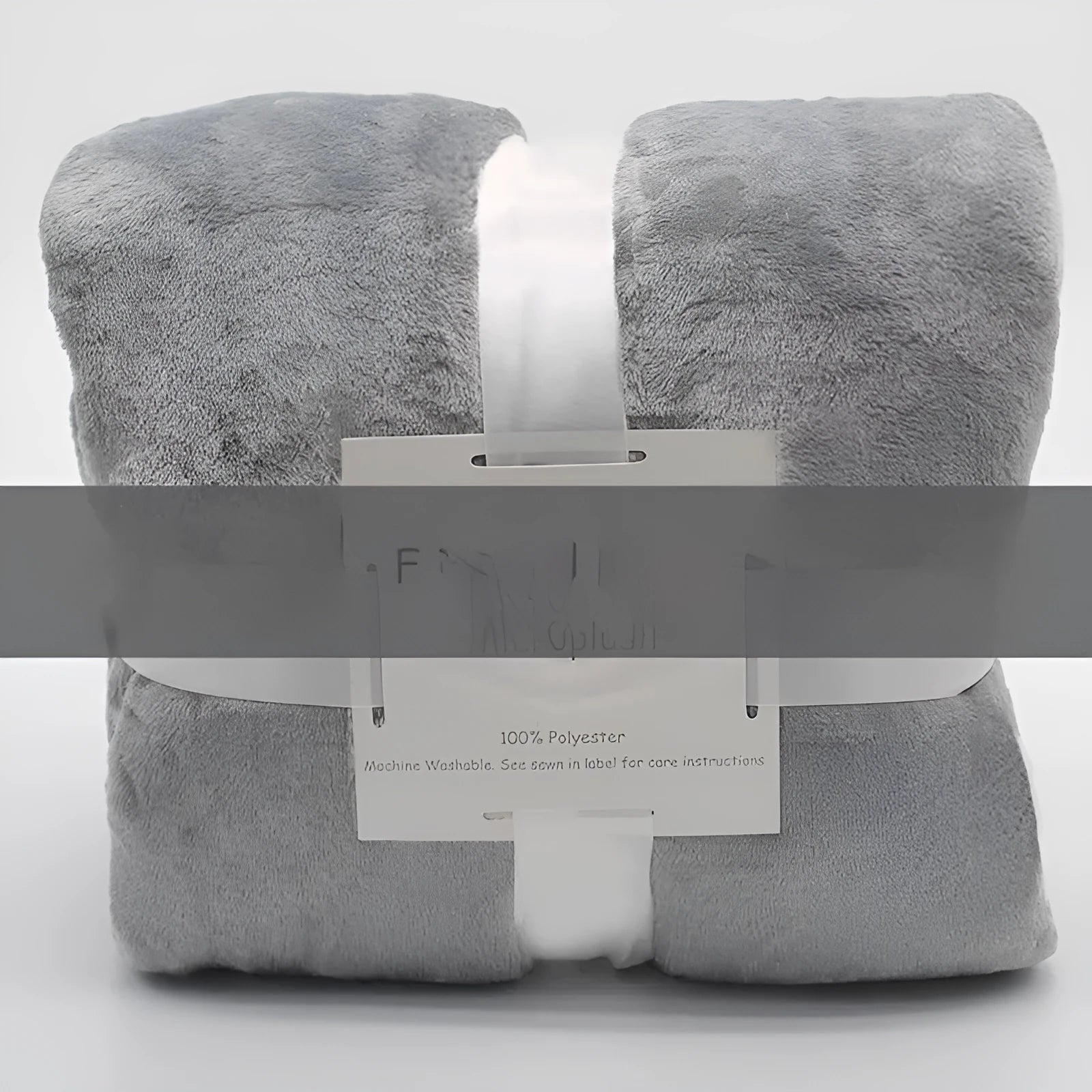 Light grey polyester coral flannel air conditioning blanket for office or home use, multiple sizes available