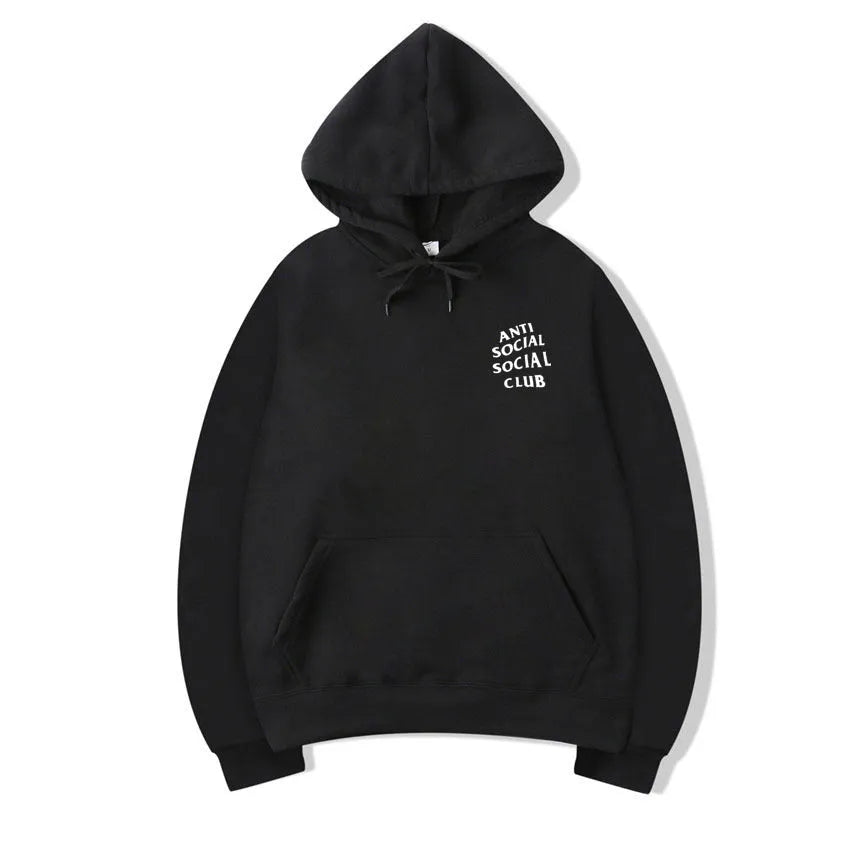Autumn winter loose hooded couple sweater in solid colour pullover style for men women