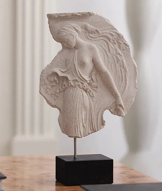 35cm tall wine goddess resin sculpture ornament with modern European design