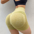 Women's high-waist yoga shorts with honey hip design in quick-drying nylon fabric