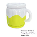 Yellow inflatable PVC ice bucket for portable drink cooling at parties and outdoor events