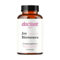 Bottle of 60 capsules containing evening primrose oil, asparagus, seaweed, collagen, ginger, magnesium and vitamin B6 supplement.