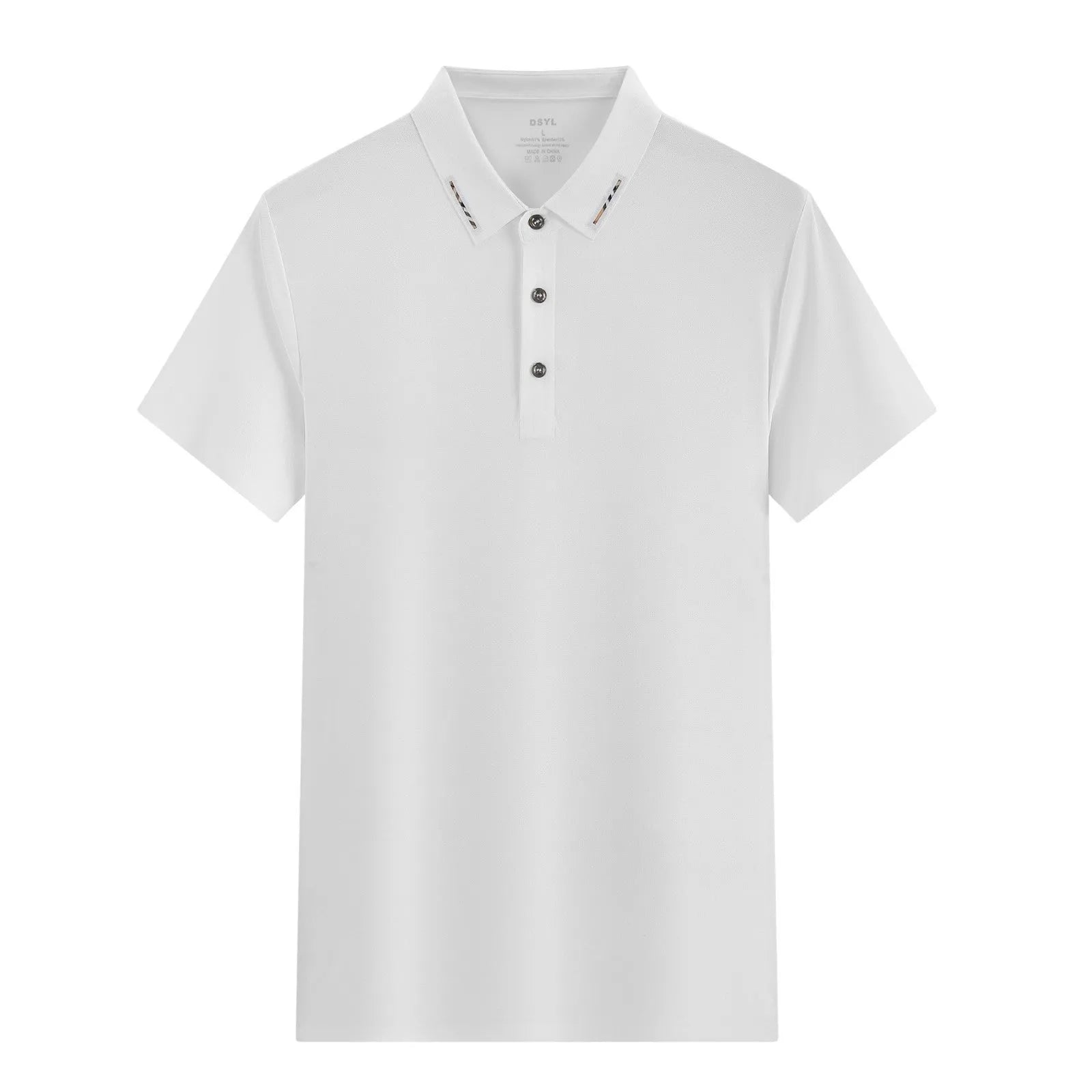 Solid colour unisex ice silk short sleeve cotton business polo shirt in bean green